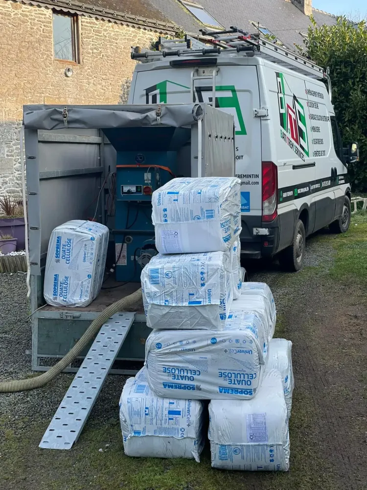 Camion chargement d'isolation